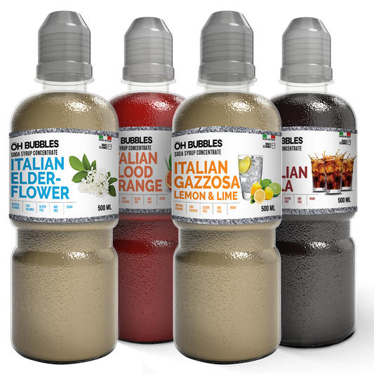 4-pack FIZZFAM- The Ultimate Family Favourites Soda Syrup Bundle